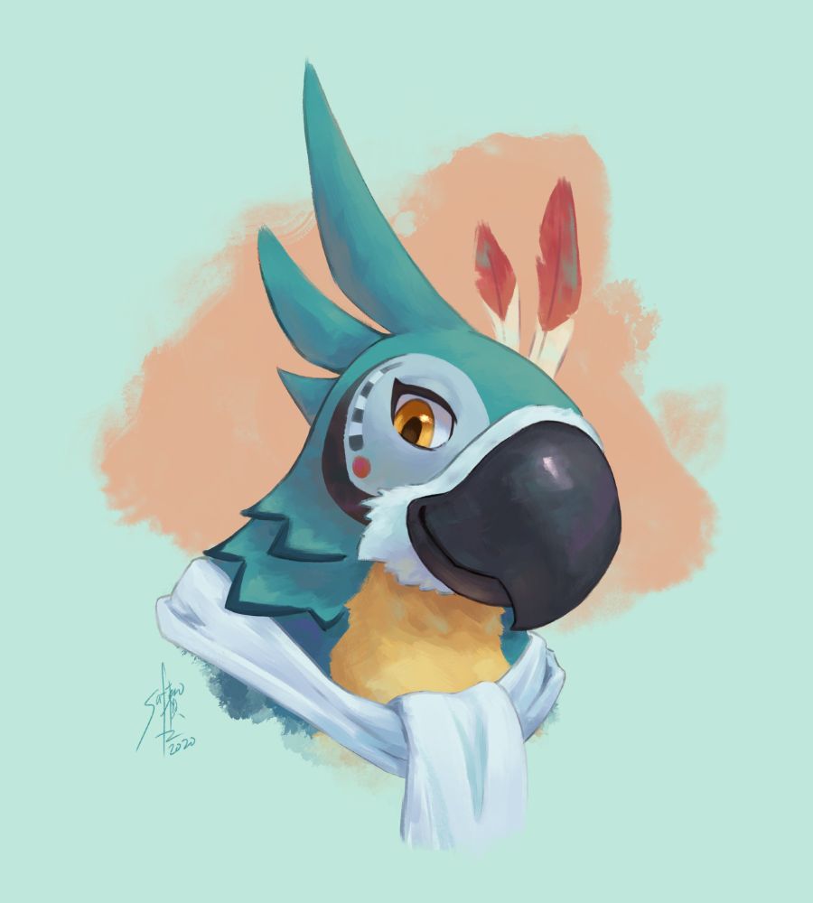 a bust of Kass from Zelda BotW. #saferoart