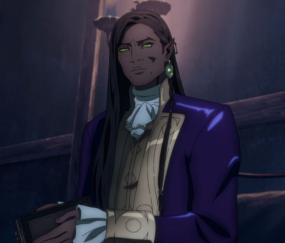 olrox from castlevania: nocturne with a sad expression