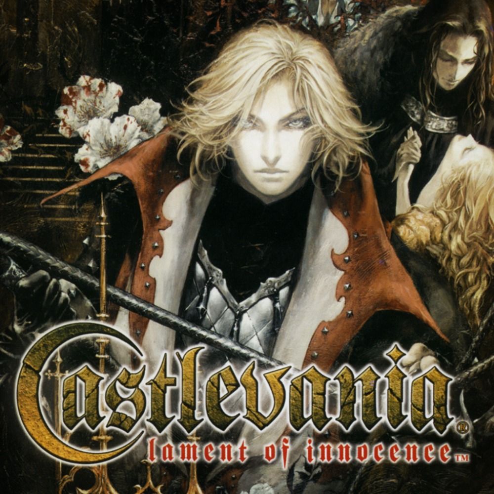 cover art for castlevania: lament of innocence with leon belmont and mathias cronqvist