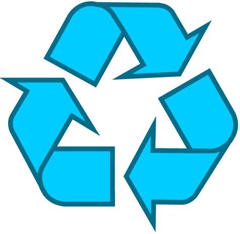 The recycling logo, three arrows forming a closed circle 