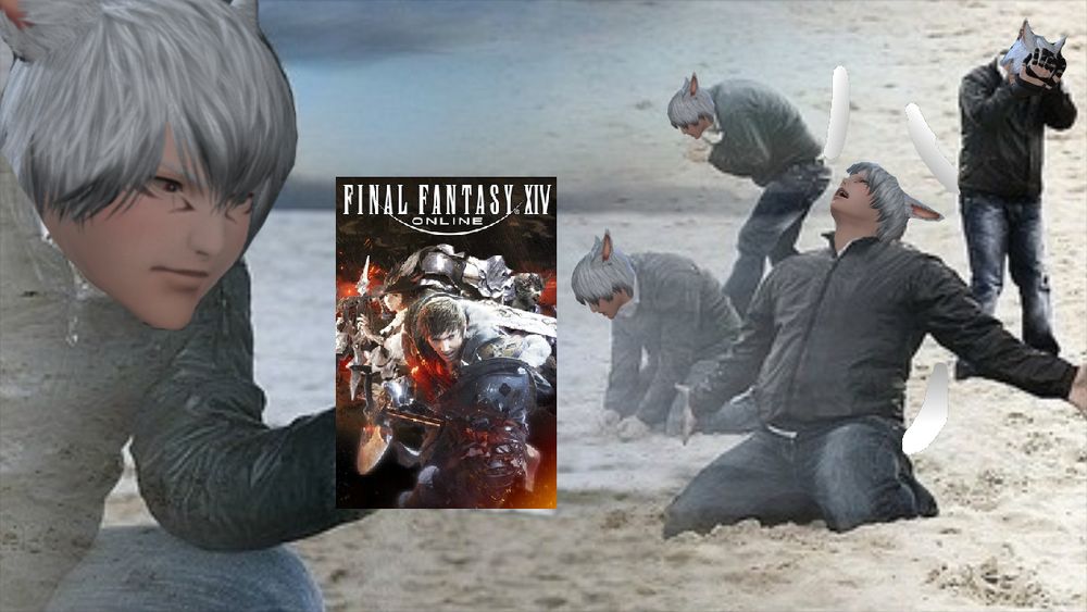 a catboy in pain over final fantasy xiv