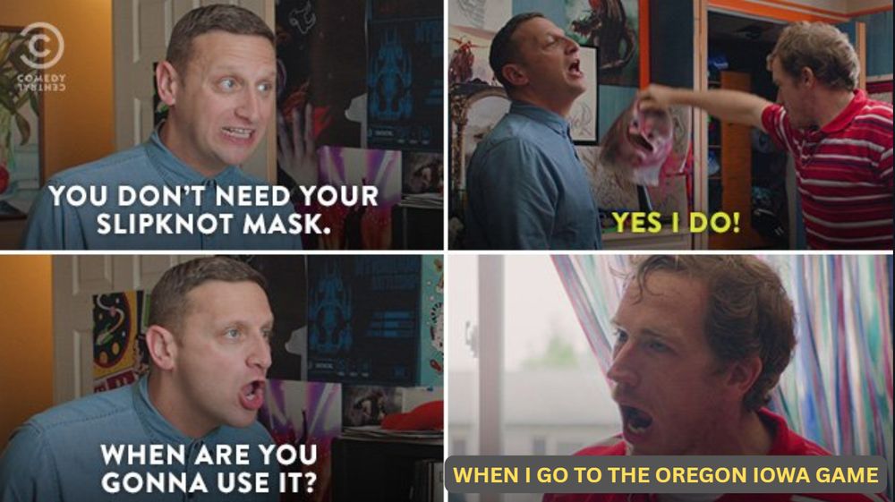 The detroiters scene were tim and trevor argue about his slipknot mask