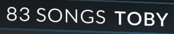 Clone Hero in-game screenshot, says "83 SONGS  TOBY"

Cutting off the rest...for now.