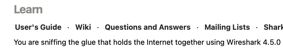 You are sniffing the glue that holds the Internet together using Wireshark 4.5.0