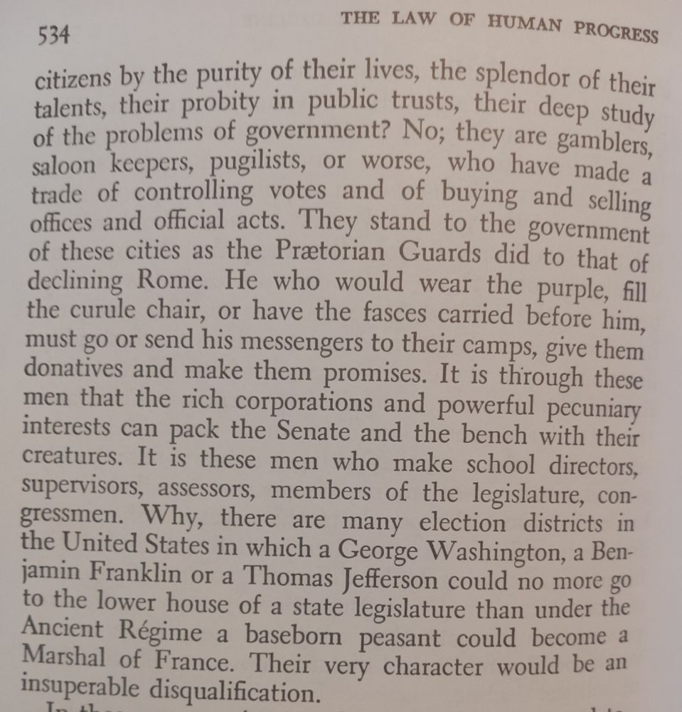 Passage continues from "citizens by the purity of their lives" to "would be an insuperablr disqualification"