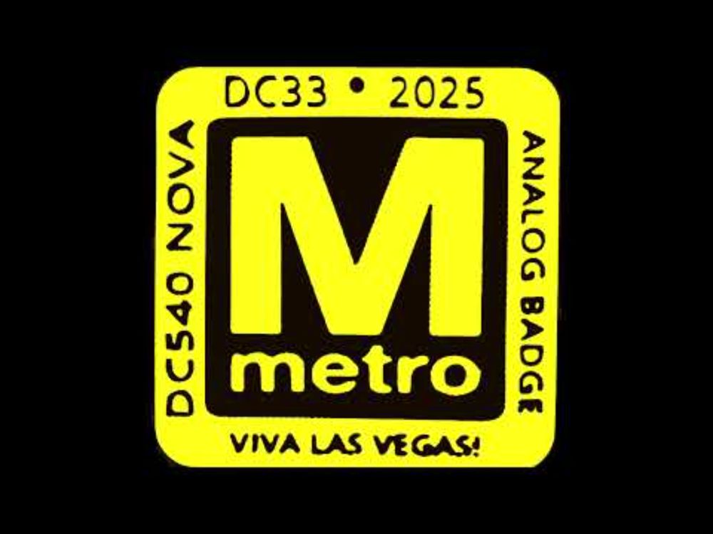 #DC540 #Defcon METRO Badge