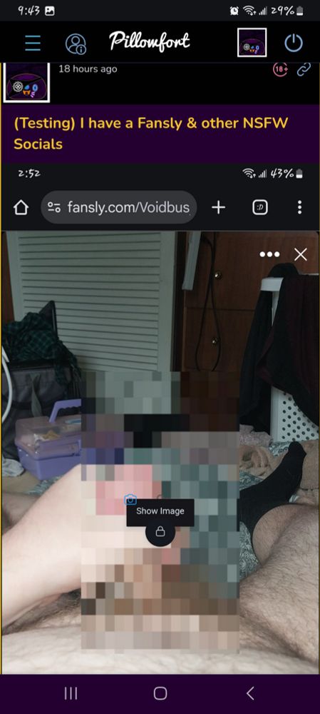 A post I made on my Pillowfort to test out if IRL NSFW (Sex Worker content) was safe to post, and it was perfectly fine