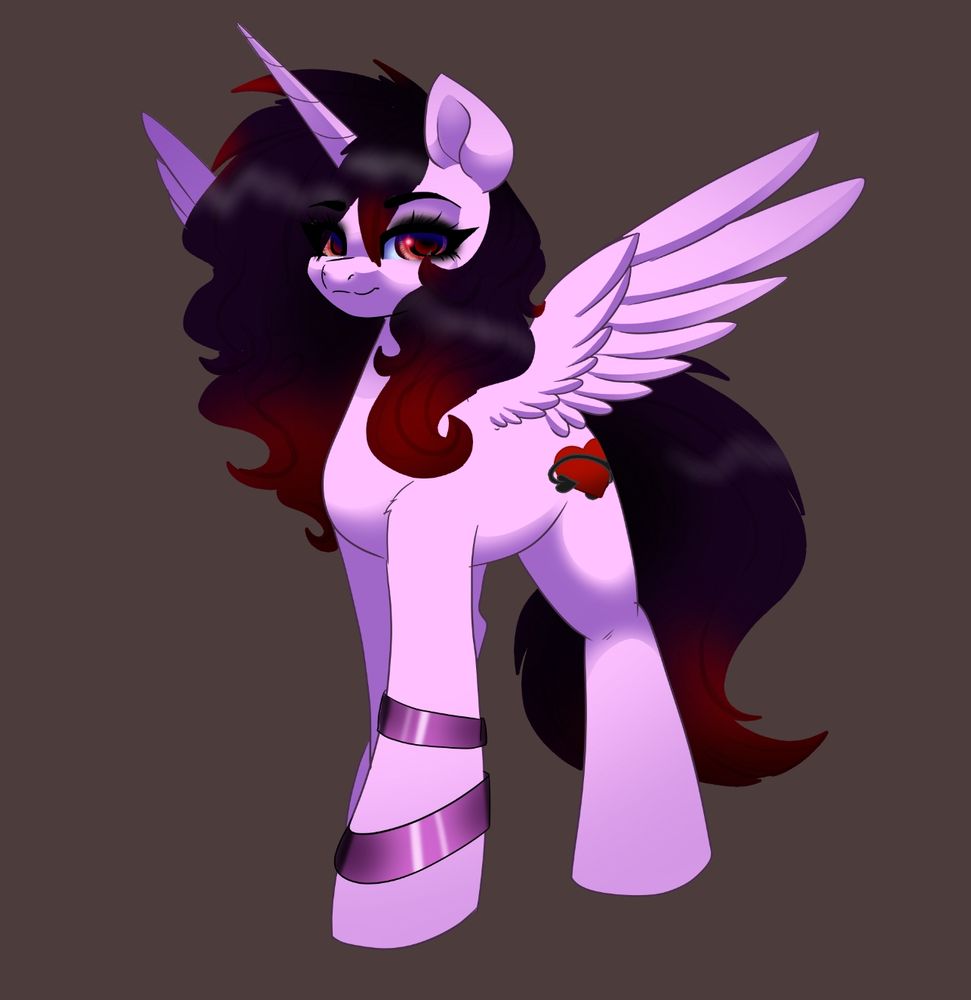 Fen's Chubby Intersex MILF Eldritch Goddess of Passion, Zeal Lustheart in her Alicorn form for My Little Pony, made by a friend of mine