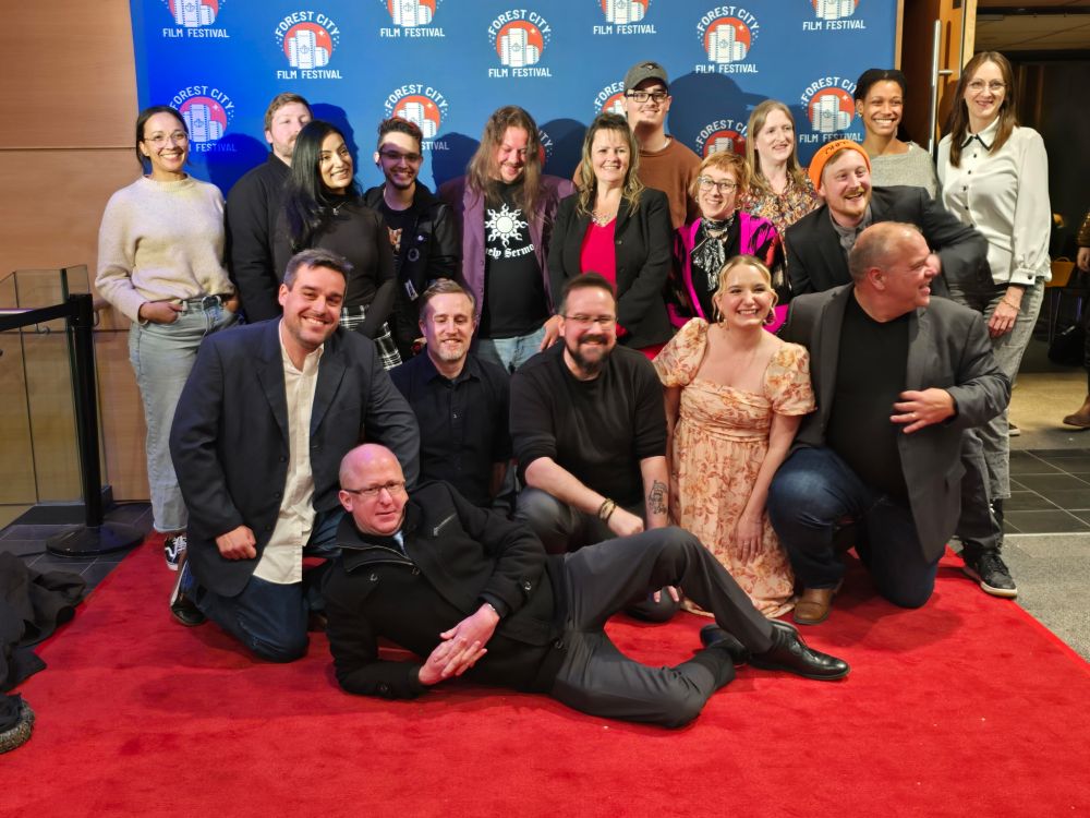 Cast & crew photo for A Night with Nathan at Forest City Film Festival