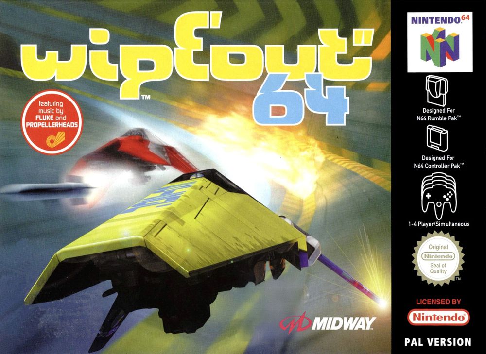 Wipeout 64 Europe Box