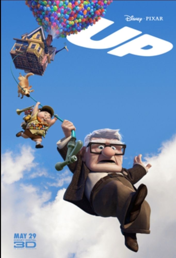 Up movie poster. I love Carl Fredrikson and Russell and ofcourse Doug
