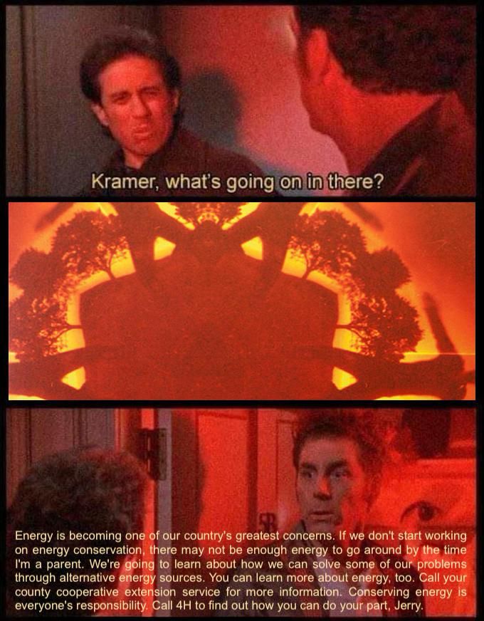 what’s going on in there Seinfeld meme with the words to Energy Warning by Boards of Canada from GEOGADDI (2002)