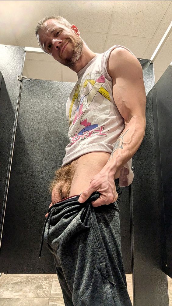 Gym photo, showing bush and shaft. 