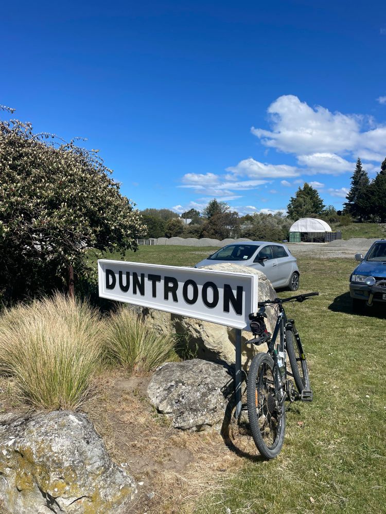 Duntroon sign at end of my ride.