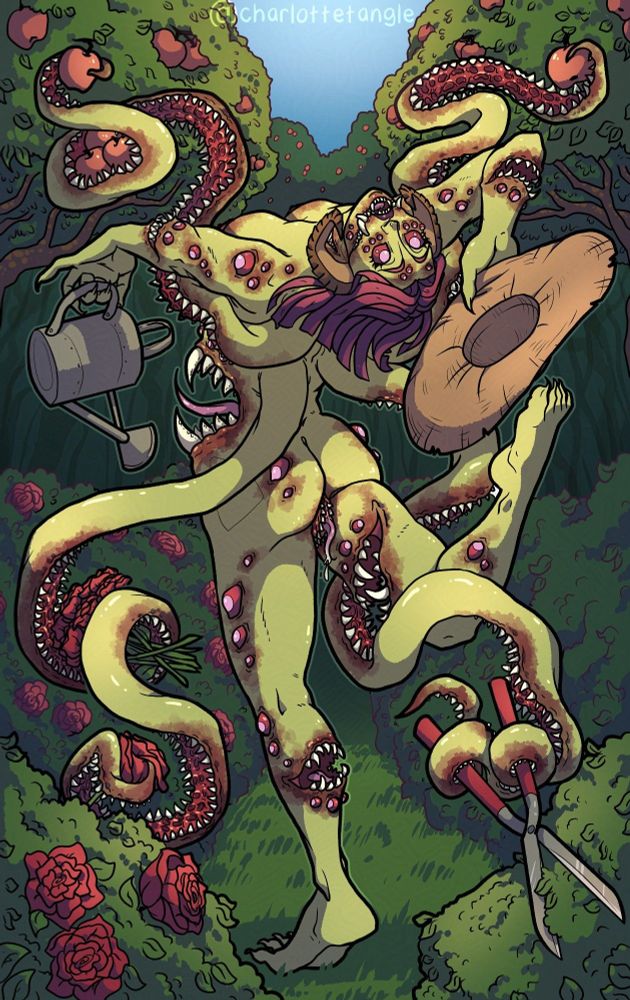 Merrah, Lady of Teeth goes apple harvesting