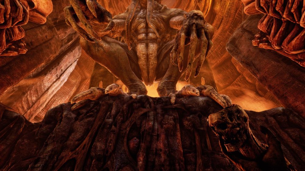 screenshot from the game Necrophosis of Cthulhu's cthussy.