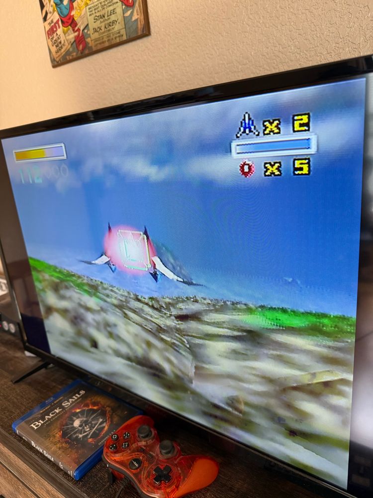Gameplay of flying in Starfox 64 on Nintendo 64