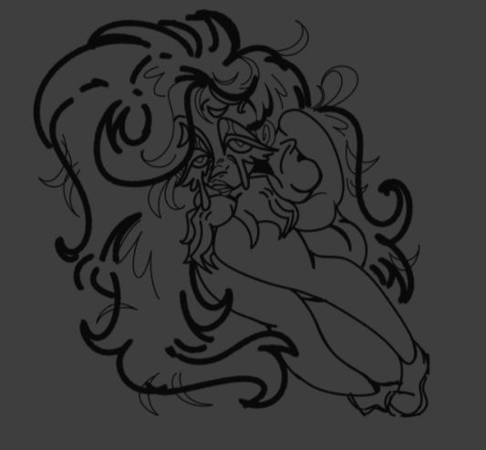 This is just a Funky/Slightly strange looking lady- I think her legs/feet look a bit broken but I still vibe with her! I just hope I'll give her some colour or something lol. 👍