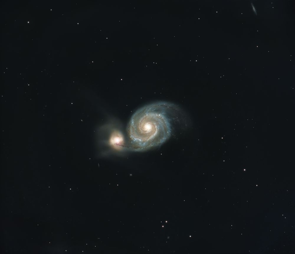 M51 Whirlpool Galaxy
Unistellar Odyssey 📷
30 hrs integration time