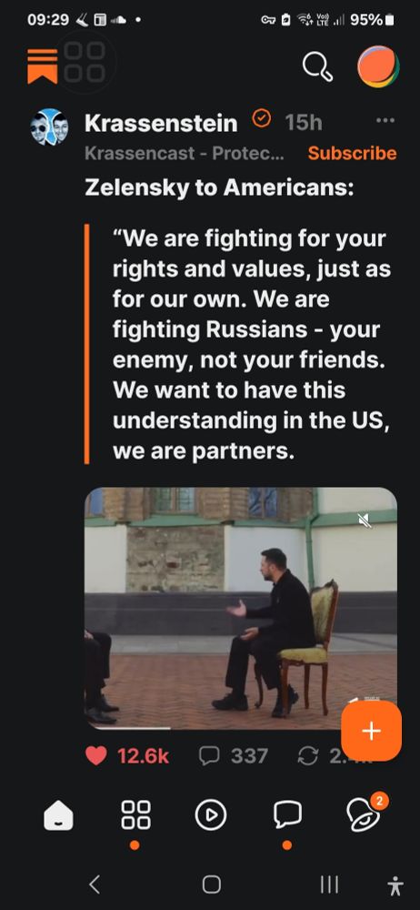 Zelensky telling US they fight for your values too and Russia is the enemy