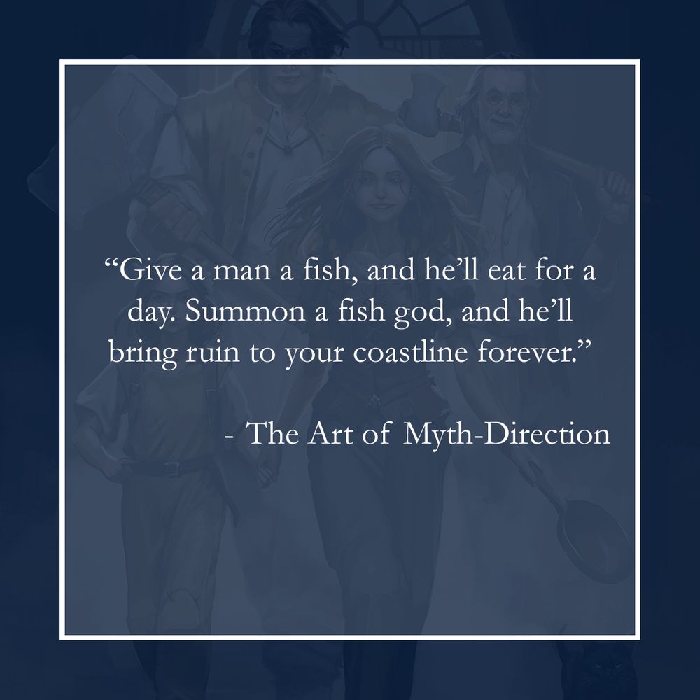 Give a man a fish, and he'll eat for a day. Summon a fish god, and he'll bring ruin to your coastline forever.