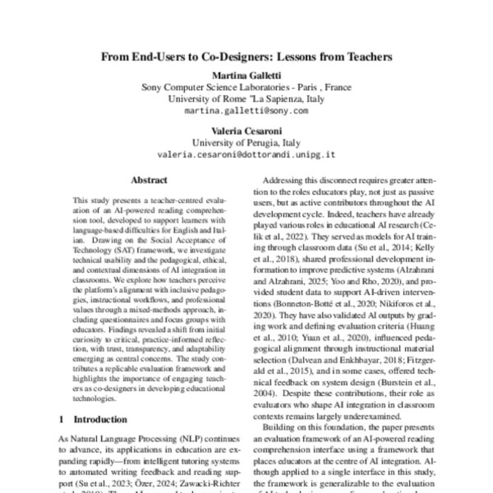 From End-Users to Co-Designers: Lessons from Teachers