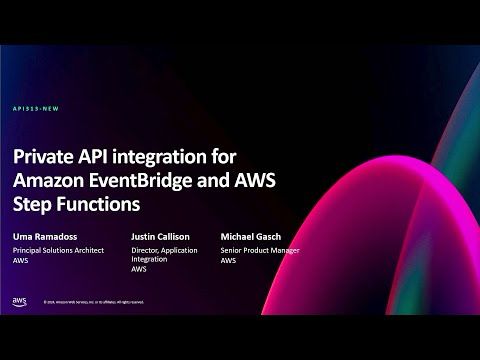 AWS re:Invent 2024-Private API integration for Amazon EventBridge and AWS Step Functions-API313-NEW