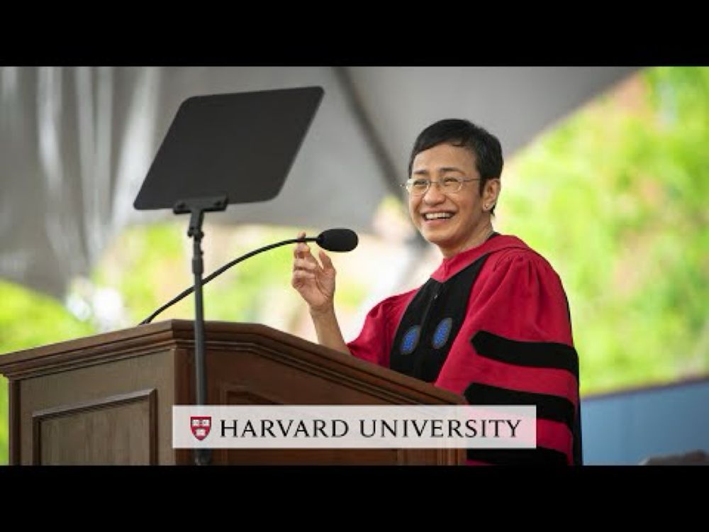 Maria Ressa delivers the Commencement Address | Harvard Commencement 2024