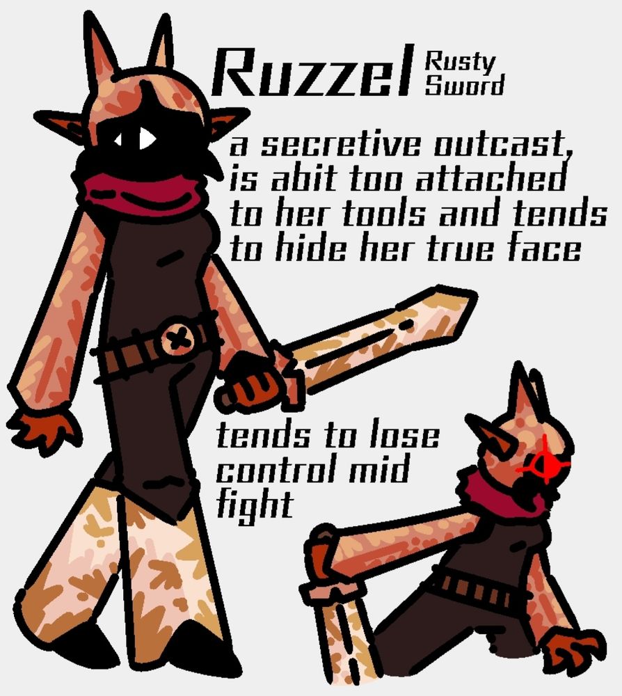 The rusty maybe goblin or spider one