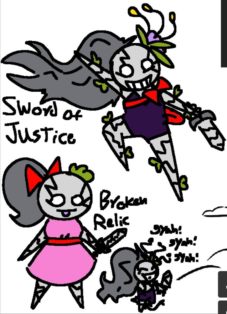 Magma doodles :P

Also ye very obvious deltarune reference-