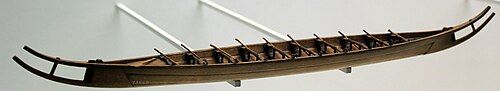 Preserved ancient Germanic longboat from c 300 AD.
