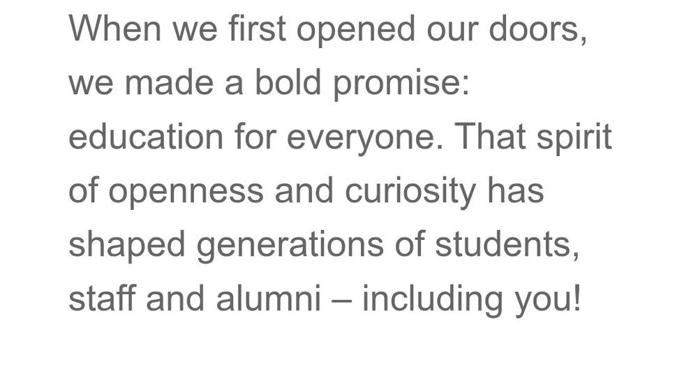 When we first opened our doors, we made a bold promise: education for everyone