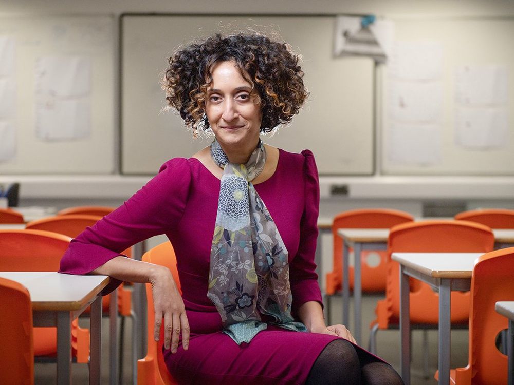 Katinerine Birbalsing in a classroom. Photo by Geoff Pugh / Shutterstock. Accessed at newstatesman.com