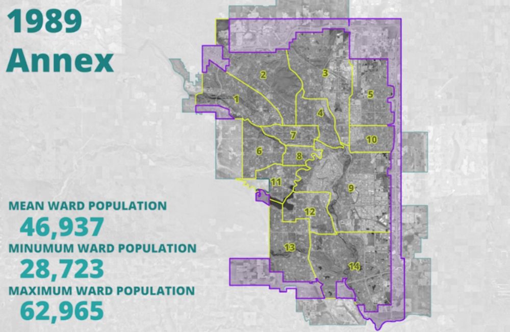 Calgary’s Ward Boundary Commission won’t be looking at changing Calgary ward boundaries