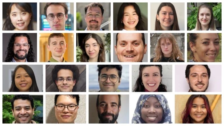 Collage of McGill doctoral and postdoctoral researchers who received Vanier Canada Graduate Scholarships and Banting Postdoctoral Fellowships, featuring individual headshots arranged in a grid.