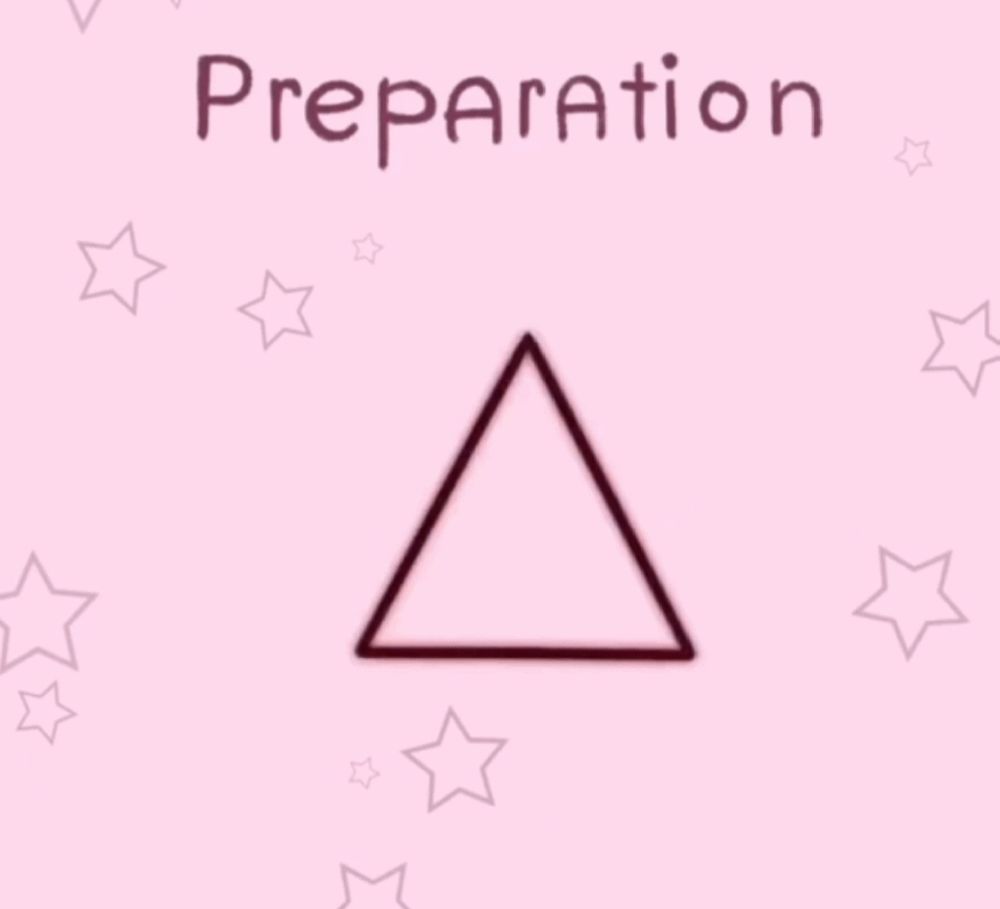 Screenshot of the "diaper roulette"; preparation - empty triangle.