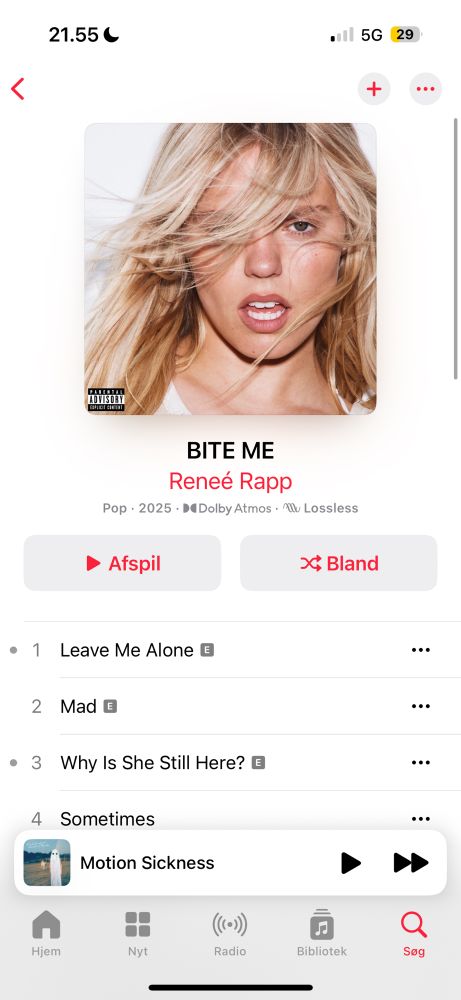 Reneé Rapp’s album “Bite Me” on Apple Music.