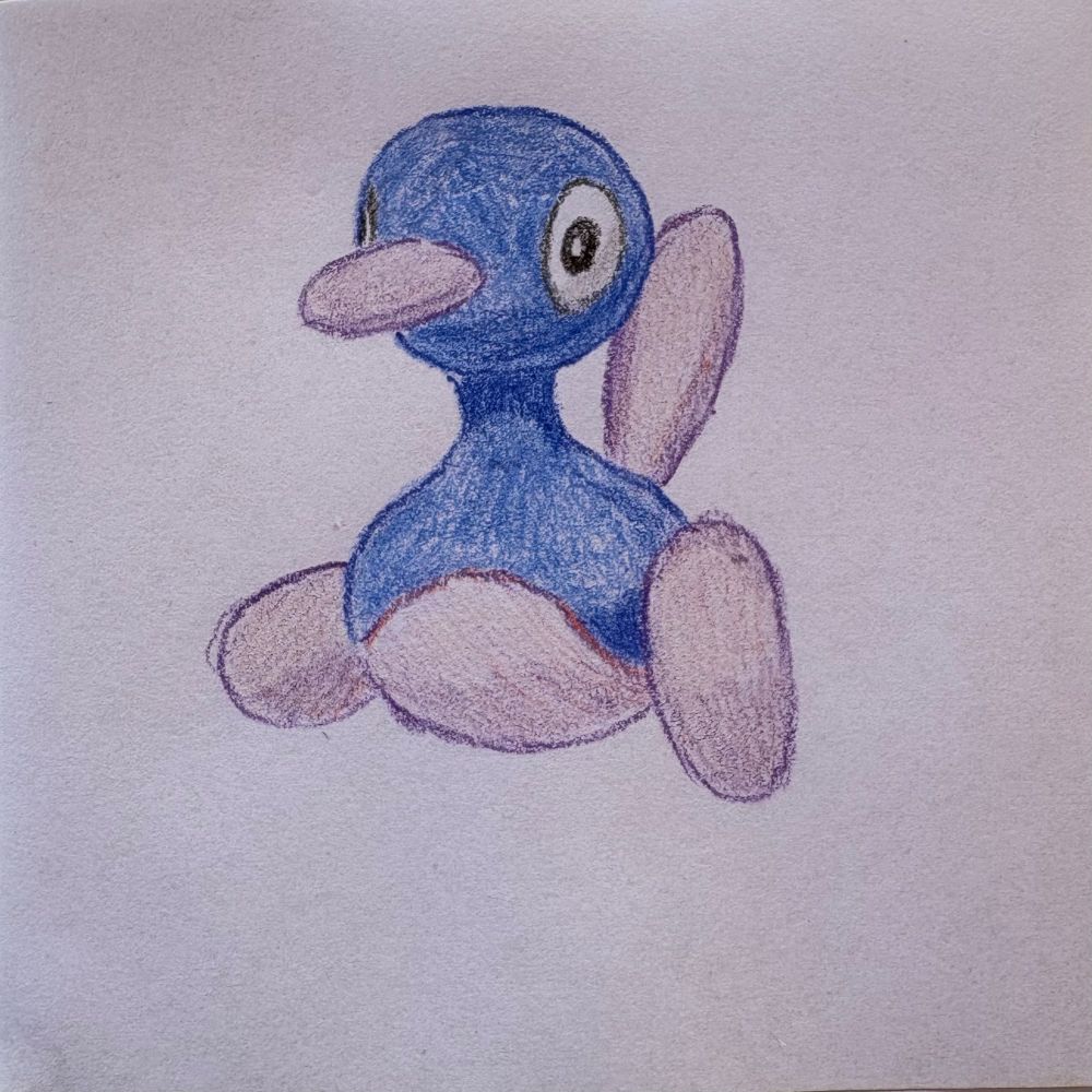 a sketch of a shiny porygon2. 