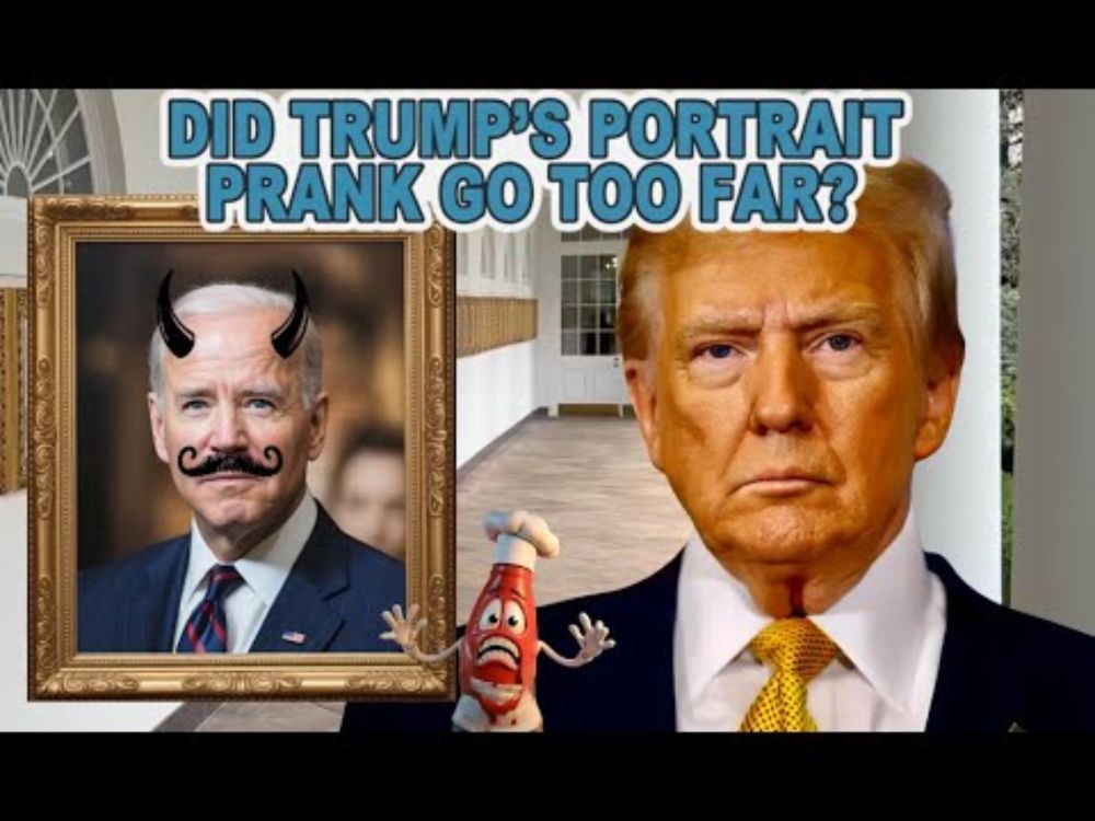 Did Trump's Biden Portrait Prank Go Too Far?
