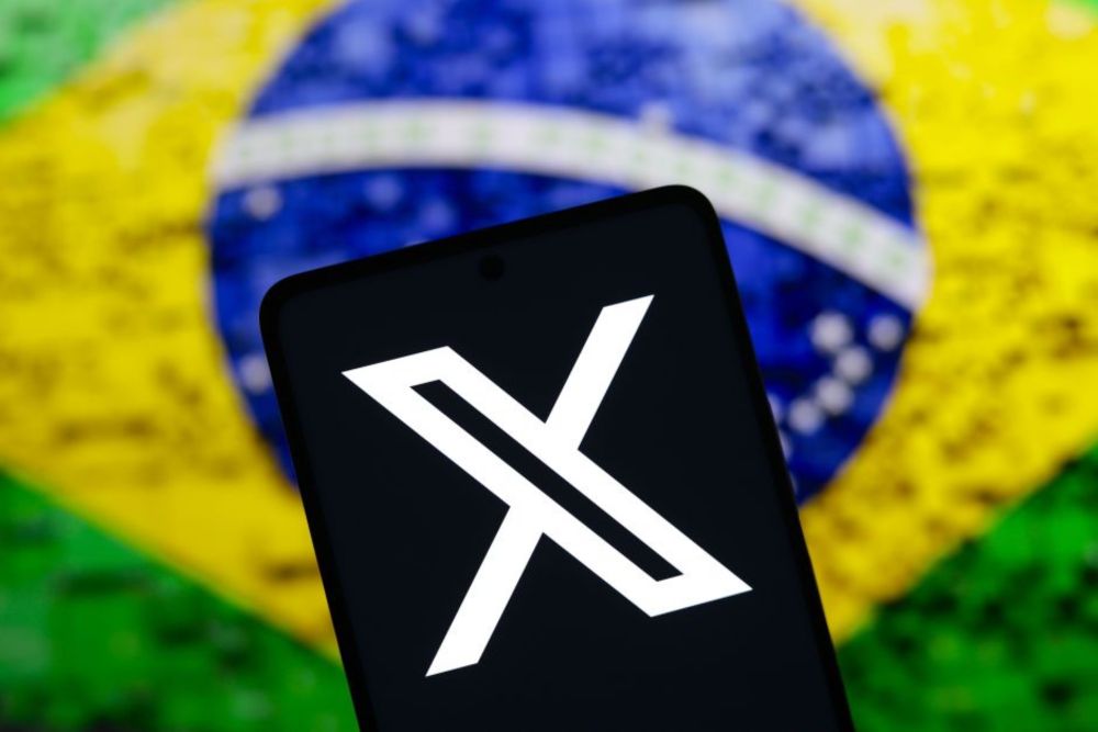 X indica representante legal no Brasil