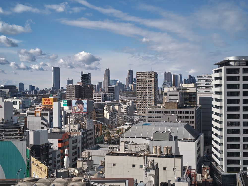 渋谷ヒカリエスカイロビーからの眺め。