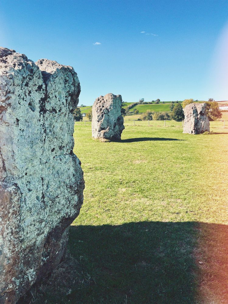 Standing stones at Stanton Drew stone circle 