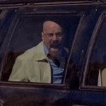 Walter White shouting in his car meme