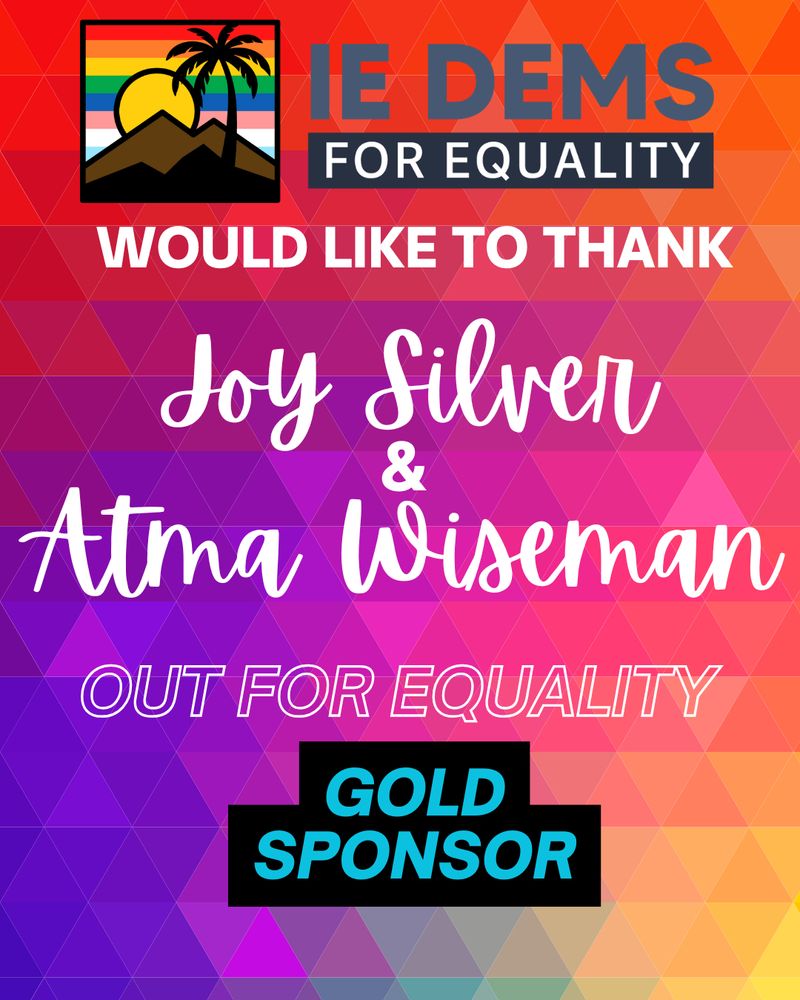 flyer with logos and the names of Joy Silver and Atma Wiseman as gold sponsors
