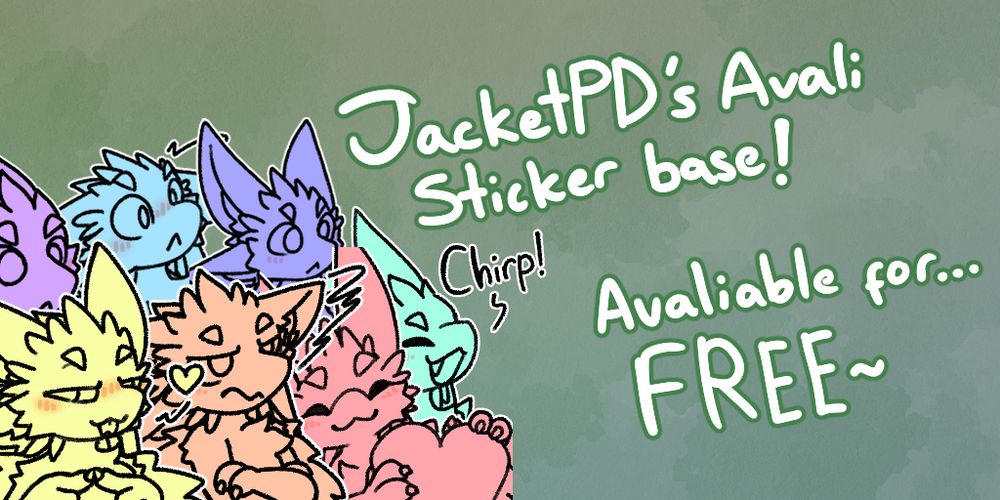 JacketPD's Avali sticker base! Avaliable for... FREE~

Dm me for the link to the PSD