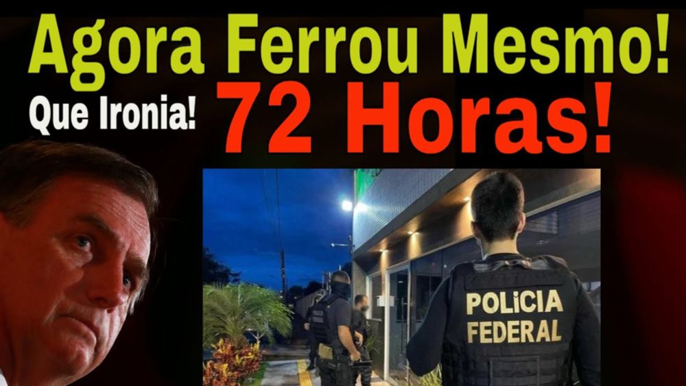 72 HORAS! BOLSONARO RECEBERÁ METEORO! PF CONCLUI: "LADRÃO DE JOIAS"! DIREITA: REVÉS AVASSALADOR!