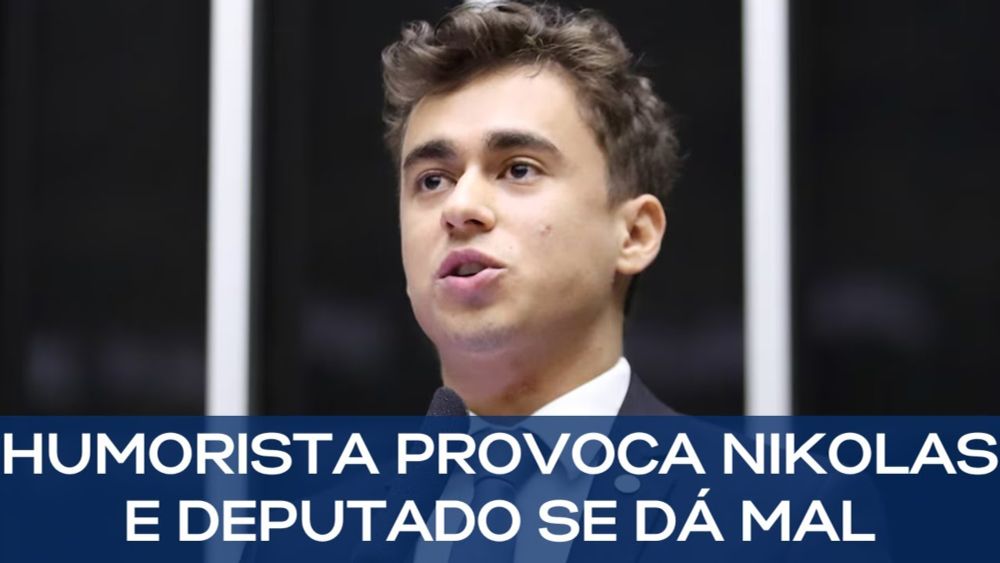 HUMORISTA PROVOCA NIKOLAS E DEPUTADO SE DÁ MAL