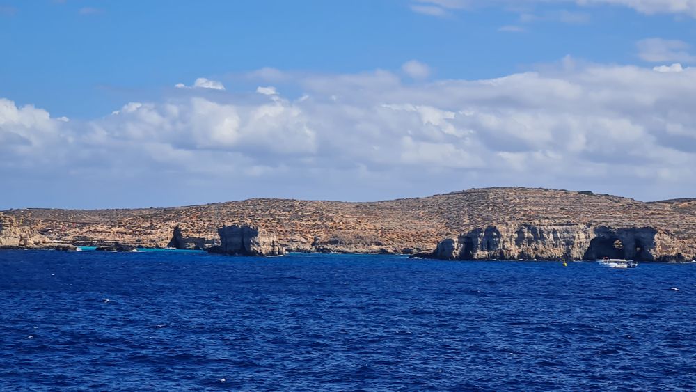 A shot of Comino Island taken from the Malta-Gozo ferry.