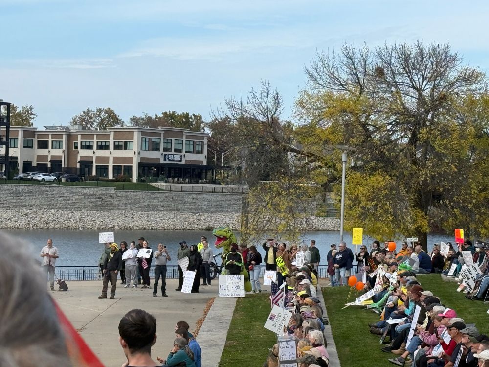 No Kings rally, Troy, NY.