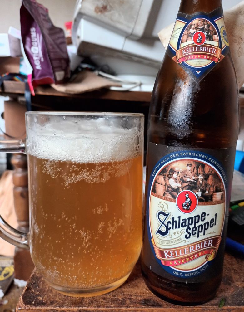 Glass of beer and bottle